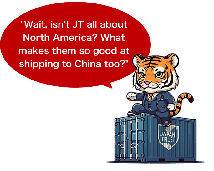 Wait, isn't JT all about North America? What makes them so good at shipping to China too?